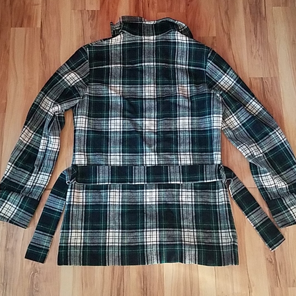 Vintage 70s Jr Pendleton Belted Plaid Jacket - Picture 3 of 11